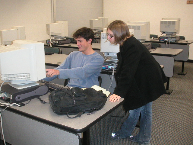 more students working at computer